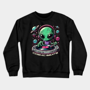 DJ Alien In Space Crewneck Sweatshirt